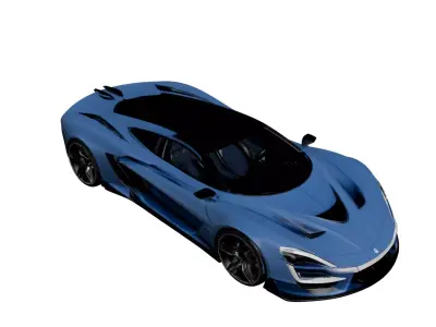Concept Luxury Sport Vehicle Futuristic High Performance Design 3D model