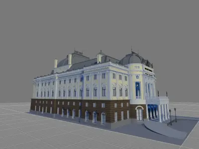 Opera house - Bratislava Slovakia 3D model