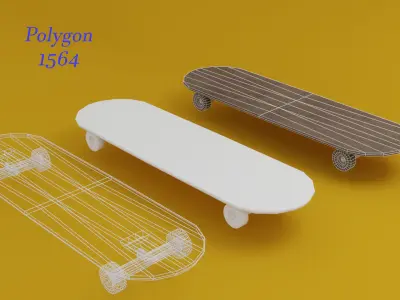 Skateboard Low-poly 3D model buy