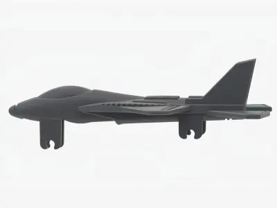 Lego 3D scan plane Low-poly 3D model
