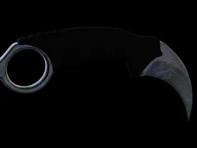 CSGO style Karambit knife Printable Low-poly 3D model