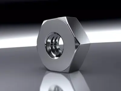 ALL METRIC NUTS IN ONE FILE 3D model