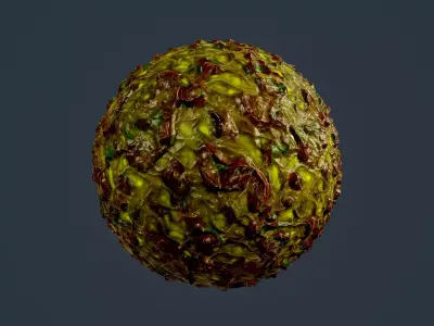 Sci-fi Alien Creature Environment Seamless PBR Texture 31 Texture