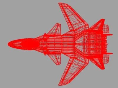 JetFighter 3 fighter jet flying in sky 3D model