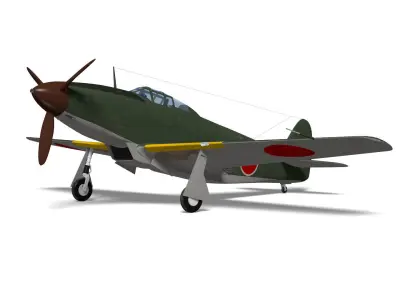 Kawasaki Ki88 3D model