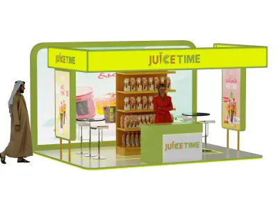 Exhibition Booth 3D model 14