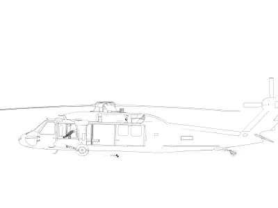 MH60J Black Hawk MODEL REVIT 2023 3D print model