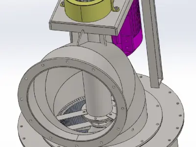 0-500 MICRONIZED DYNAMIC SEPARATOR 3D model