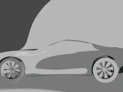 Red Car Free 3D model