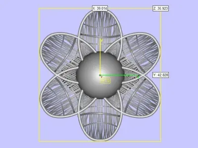 antique plain gold beautiful filigree ring 3D print model