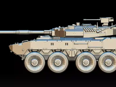 MCV MOBILE BATTLE TANK 3D print model