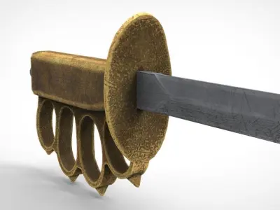 Trench Knife 3D model