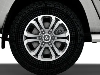 Mitsubishi L200 Barbarian X 2020 wheel 3D model