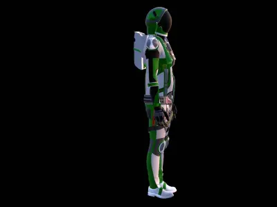 Astronaut Spacesuit India 3D model