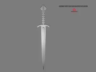  ANCIENT EGYPTIAN BATTLE SWORD 3D MODEL Low-poly 3D model