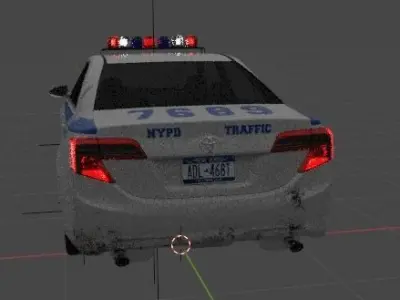 police car Free 3D model