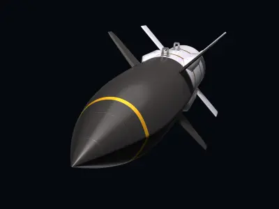 HAWC Hypersonic Cruise Missile Concept 3D model