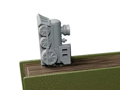 Train Bookmark 3D print model