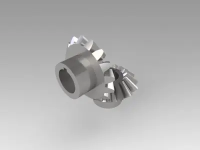 Pinion conical 3D model by Dufe