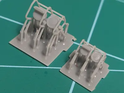 Headlights for the T55 tank 1-35 and 1-48 resin 3D print model