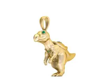 Dinosaur Pendant 3D Printable Model 3D print model