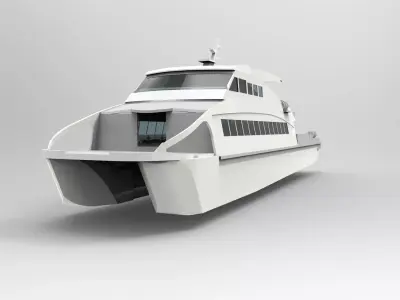 Ferry Catamaran Hull 3D print model