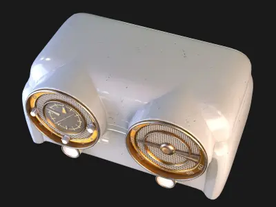 Radio 3D model 4