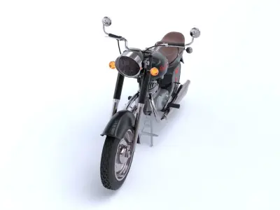 motorbike Black Fox Free 3D model
