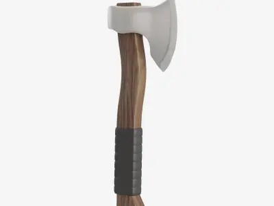 Survival Axe 02 Low-poly 3D model