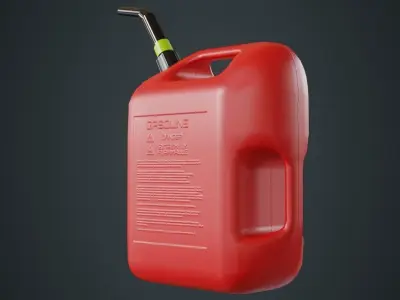 Fuel Can 6A Low-poly 3D model