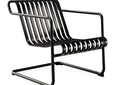 Hay Palissade Cantilever Lounge Chair Low 3D model