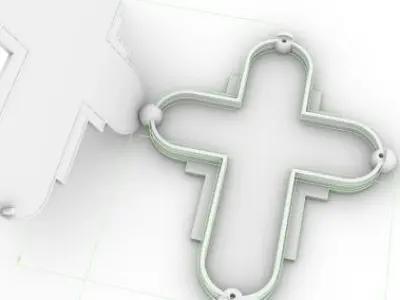 Orthodox cross 3D print model purchase