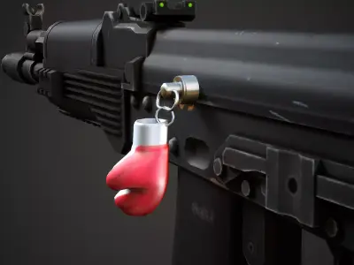 Boxing Glove Weapon Charm - Low Poly Game Ready Low-poly 3D model