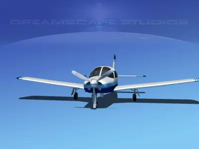 Piper Cherokee Arrow 3D model 6