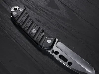 Knife Low-poly 3D model 30