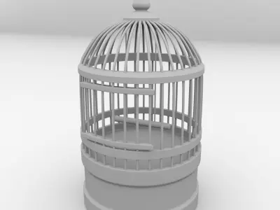 Bird Cage 3D model 4