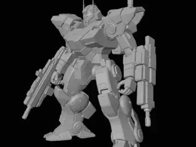 War Mech - Sci-Fi Battle Robot 3D model
