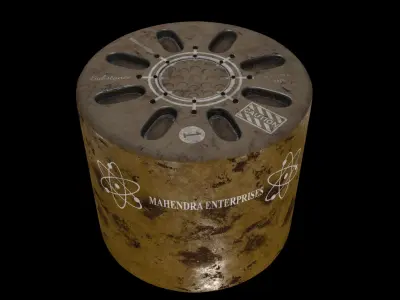 Sci-fi- Cylinders Free 3D model