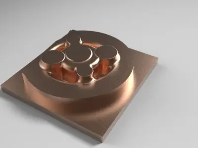 Pressure Die Cast Mold Free 3D model