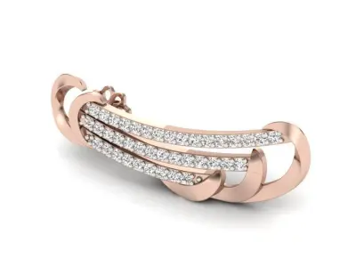 Diamond earrings 3d 3D print model