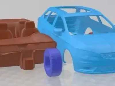 Seat Leon X Perience 2015 Printable Car 3D print model