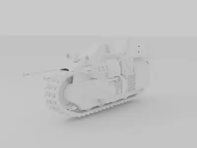 35 scale WW2 German Tracked Bike  3D Printable Miniature Vehicle 3D print model