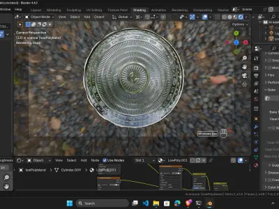 Silver Copper and Gold Coin Low-poly 3D model