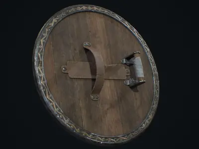 Medieval Weapon Shield -PBR- Game Ready Low-poly 3D model