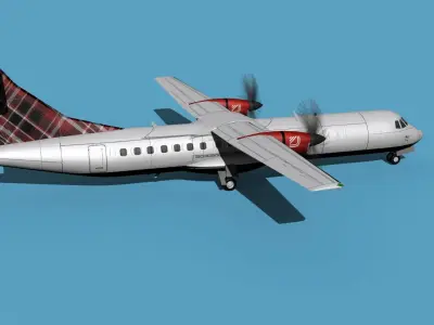 ATR  ATR-72-600 Logan Air 3D model