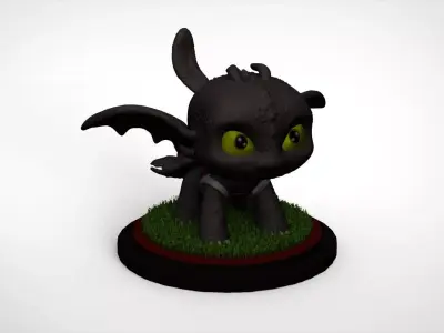 Toothless Pop  Funko 3D print model