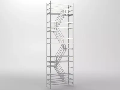 Scaffold tower 7 3D model