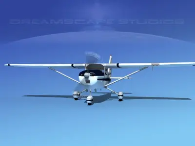 Cessna 172 Skyhawk 1967 V12 3D model
