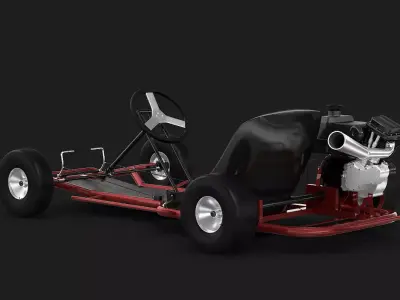 Racing Go-kart 3D model