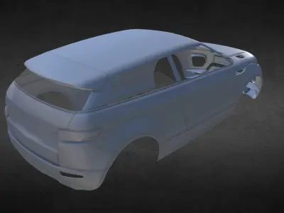European Luxury Crossover SUV - Body Free 3D model